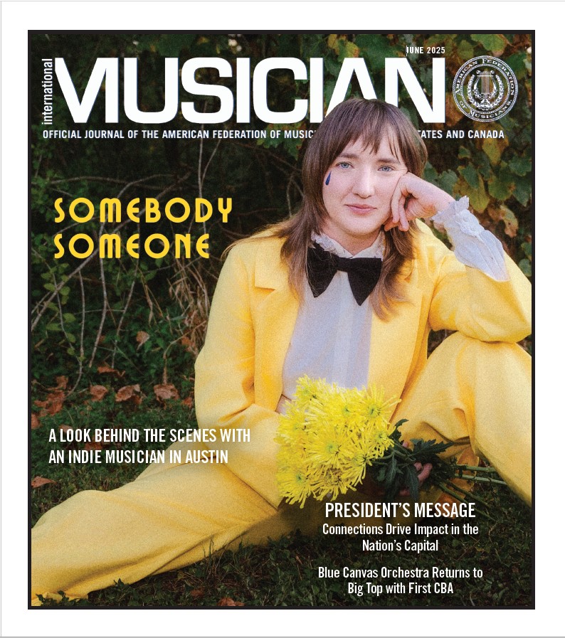 Somebody Someone featured on cover of International Musician